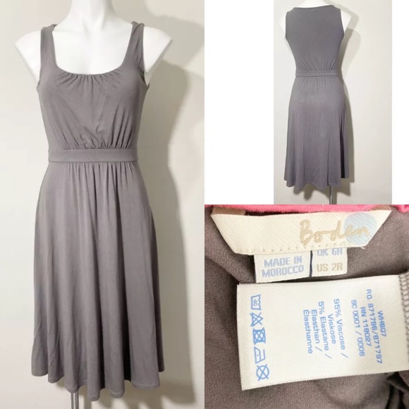 Boden Dresses & Skirts - Boden 2R Gray Sleeveless Soft Sheath Dress